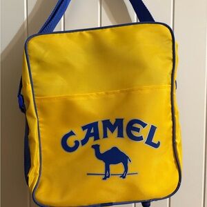 Yellow and Blue Camel Logo Shoulder Bag